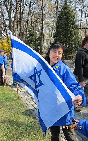 Linda Cheung, a Hong Kong Protestant, on March of the Living (photo credit: Courtesy)