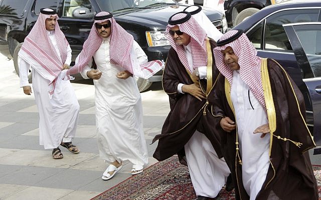 Saudi foreign minister Saud Al-Faysal in Riyadh to discuss Gulf unity May 13 (photo credit: AP Photo/Hassan Ammar)