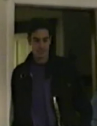A clip of Baron Cohen from a video of him at his shaliach's house in the early 1990s (YouTube)
