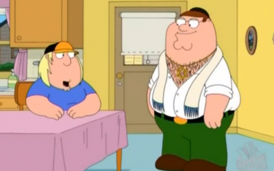Image capture from a 'Family Guy' clip on YouTube.