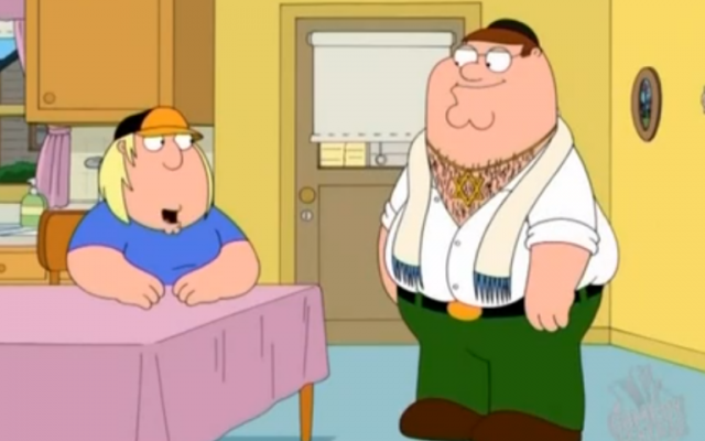 Image capture from a 'Family Guy' clip on YouTube.