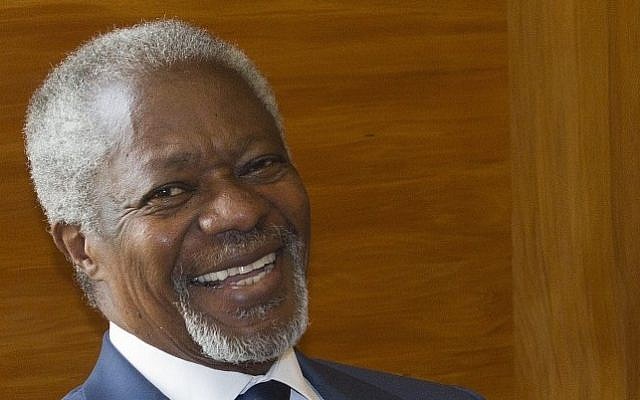 The UN and Arab League envoy to Syria, Kofi Annan, before a meeting at the European headquarters of the United Nations, in Geneva, Switzerland, on Tuesday (photo credit: Salvatore Di Nolfi/AP/Keystone) The UN and Arab League envoy to Syria, Kofi Annan, before a meeting at the European headquarters of the United Nations, in Geneva, Switzerland, on Tuesday (photo credit: Salvatore Di Nolfi/AP/Keystone)