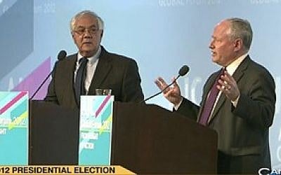 Rep. Barney Frank (D-MA) and The Weekly Standard Editor Bill Kristol (right)