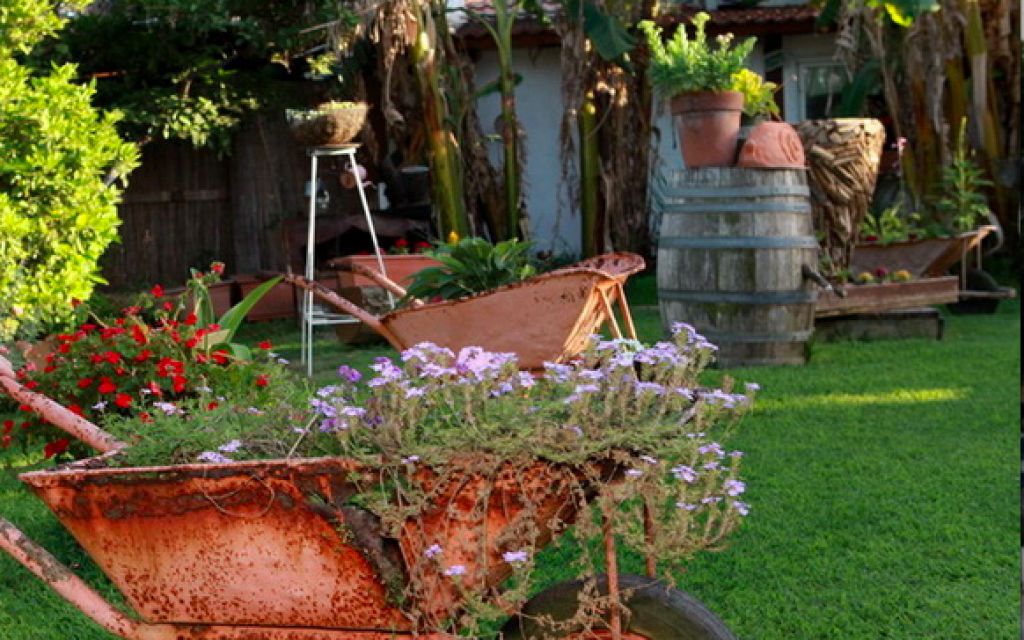 The grounds at Bazra's Cafe Tapuz (Courtesy Lainie Blum) The grounds at Bazra's Cafe Tapuz (Courtesy Lainie Blum)