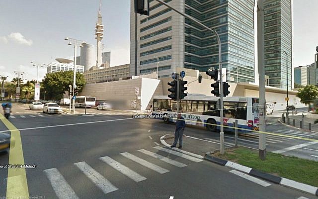 A Google Street View outside IDF headquarters in Tel Aviv. (screen capture) A Google Street View outside IDF headquarters in Tel Aviv. (screen capture)