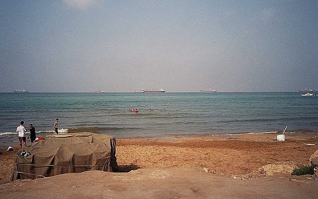 A view of the Mediterranean Sea from Tartus, Syria (photo credit: CC BY upyernoz/Flickr)