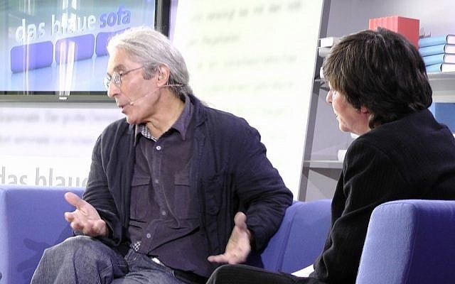 Algerian author Boualem Sansal, left. (photo credit: CC-BY 2.0, by Das blaue Sofa, Flickr)