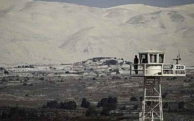 A member of the UN observer force on the Israel-Syrian border in the Golan Heights (photo credit: CC BY FreedomHouse, Flickr)