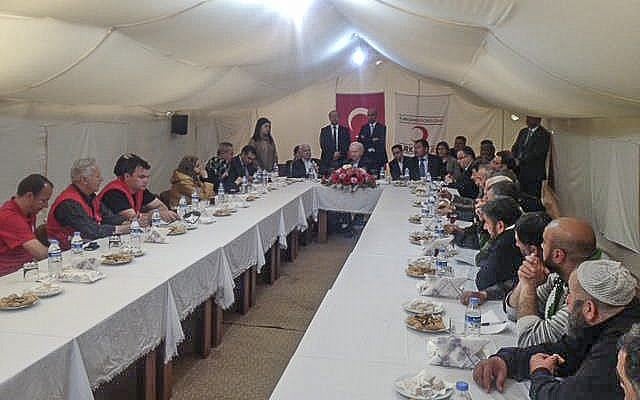 Syrian opposition leaders meeting with American officials in Turkey in April. (photo credit: CC-BY FreedomHouse, Flickr)
