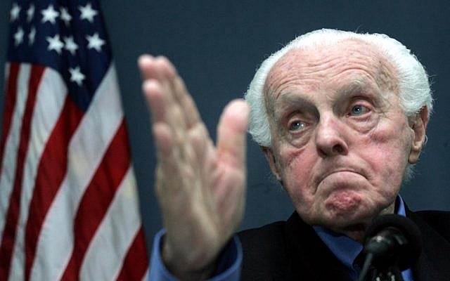 Holocaust survivor and former US Congressman Tom Lantos in 2005. (photo credit: AP Photos/Ng Han Guan)