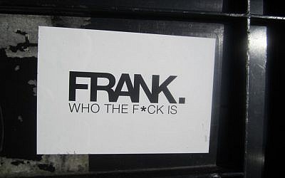 Sticker found throughout Amsterdam. (photo credit: Matt Lebovic)
