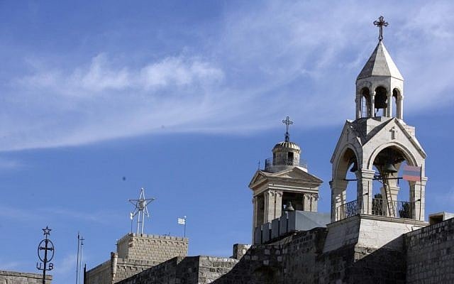 Church of the Nativity in Bethlehem (photo credit: Abir Sultan/Flash90)