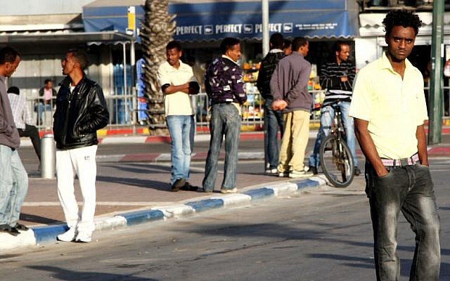 Illustrative photo of street scene in south Tel Aviv (photo credit: Nicky Kelvin/Flash90)