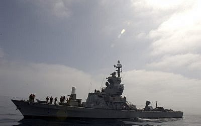 An Israeli Navy missile boat (photo credit: Abir Sultan/Flash90)