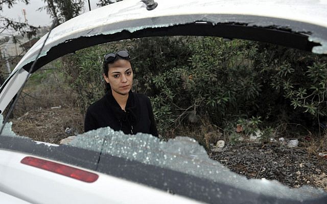 Natali Mashiach was the victim of a previous stoning attack in Beit Shemesh in January 2012. (photo credit: Yoav Ari Dudkevitch/Flash90)