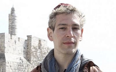 US Jewish rapper Matisyahu seen visiting near Jerusalem's Old City. (Kobi Gideon/Flash90)