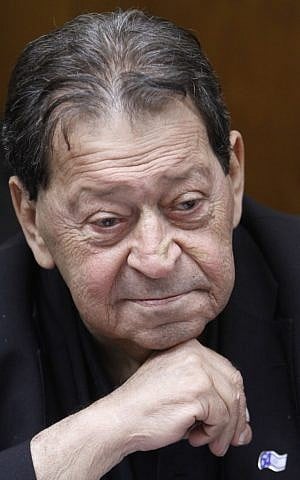 Former Israeli defense minister Binyamin Ben-Eliezer (photo credit:  Miriam Alster/FLASH90)