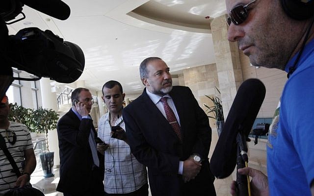 Foreign Minister Avigdor Liberman speaks with the press in the Knesset in June. (photo credit: Miriam Alster/Flash90) Foreign Minister Avigdor Liberman speaks with the press in the Knesset in June. (photo credit: Miriam Alster/Flash90)