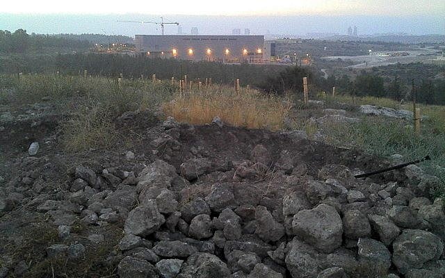 Two would-be antiquities thieves were caught at this site near the city of Modi'in, the Antiquities Authority said (photo credit: Israel Antiquities Authority)