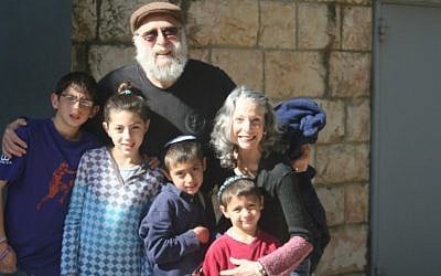 With some of the grandchildren (photo credit: Courtesy) With some of the grandchildren (photo credit: Courtesy)