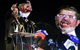 Egyptian president-elect Mohammed Morsi (photo credit: AP Photo/Fredrik Persson)