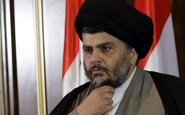 Shiite Iraqi leader Muqtada Sadr, a new opponent of Prime Minister Nuri Maliki (photo credit:  AP Photo/Khalid Mohammed)
