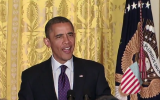 US President Barack Obama speaks at a White House reception honoring Jewish American Heritage Month on May 31, 2012. (photo credit: The White House/JTA)