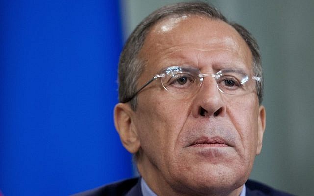 Russian Foreign Minister Sergey Lavrov (photo credit: AP/Alexander Zemlianichenko)