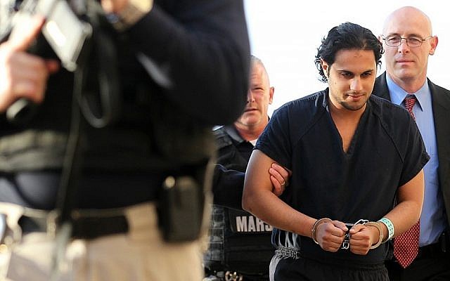 Khalid Ali-M Aldawsari is escorted to court in Lubbock, Texas (photo credit: AP/Lubbock Avalanche-Journal, Zach Long) Khalid Ali-M Aldawsari is escorted to court in Lubbock, Texas (photo credit: AP/Lubbock Avalanche-Journal, Zach Long)