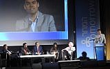 Peter Beinart speaks at the Israeli Presidential Conference in June. (Photo credit: Shilo Productions)