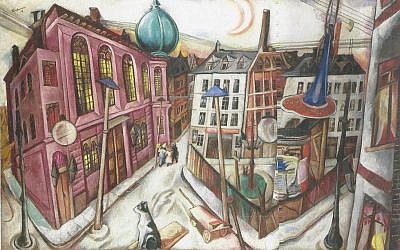 Die Synagoge in Frankfurt am Main, by Max Beckmann (Stadel Museum, Frankfurt)