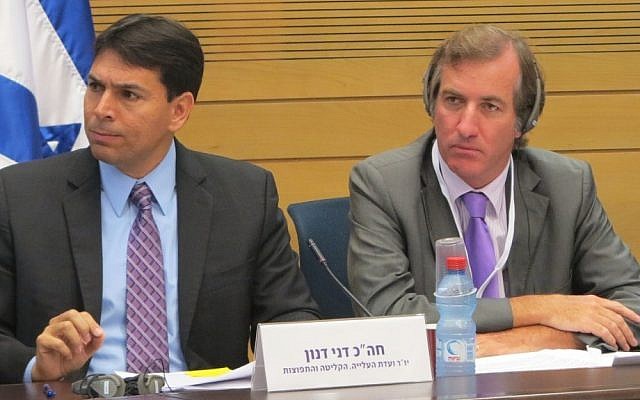MK Danny Danon, left, and French Ambassador Christophe Bigot discuss anti-Semitism in the Knesset (photo credit: courtesy) MK Danny Danon, left, and French Ambassador Christophe Bigot discuss anti-Semitism in the Knesset (photo credit: courtesy)