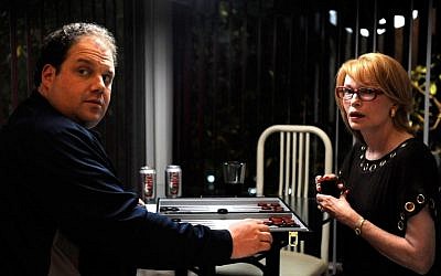 Mother-son backgammon in 'Dark Horse.' (photo credit: Courtesy)