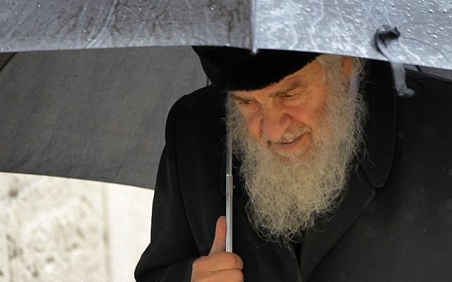 Illustrative photo of an Orthodox Jewish man sporting a traditional beard (photo credit: Nati Shohat/Flash90)