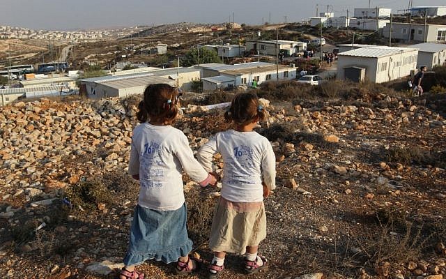 The Givat Assaf outpost (photo credit: Nati Shohat/Flash90)