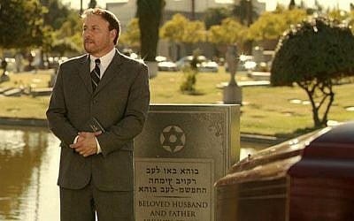 The pickled 'Episodes' headstone (photo credit: BBC/Showtime)