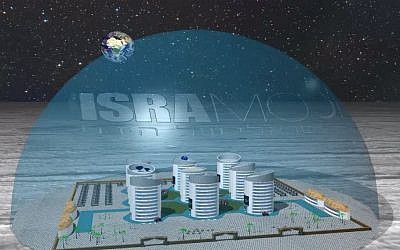 Artist's rendition of the IsraMoon project (Photo credit: Courtesy)