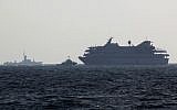 Israeli Navy vessels escort the Mavi Marmara to the port of Ashdod, May 31, 2010. (Kobi Gideon/Flash90)