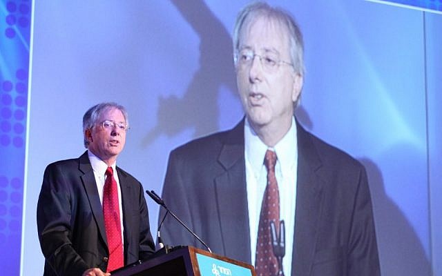 Dennis Ross at the 2012 Presidential Conference (photo credit: Chen Galili/ShiloPro)
