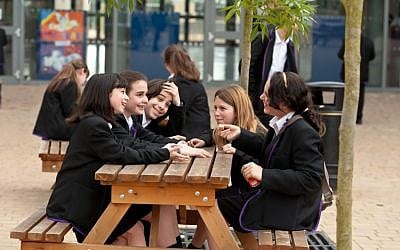 Lunch time at London's JCoSS. (photo credit: courtesy)