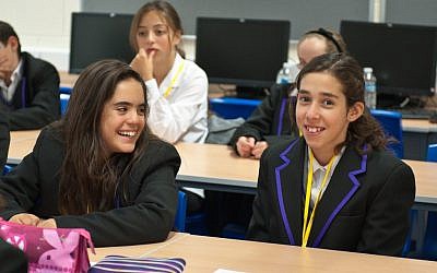 Pupils at JCoSS. (photo credit: courtesy)
