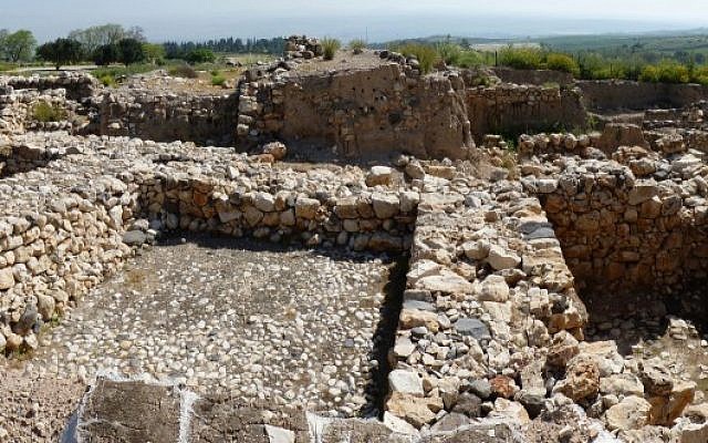 Ancient city at Tel Hazor (photo credit: CC BY ritculio, Flickr)