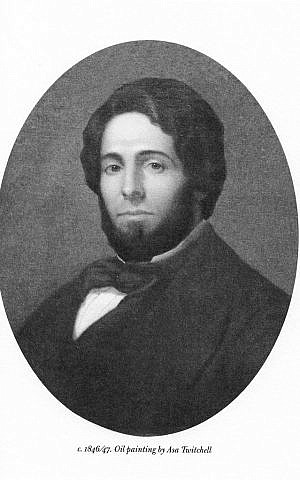 An oil painting of Merman Melville, roughly ten years before his visit to Palestine (Photo credit: Wiki commons)
