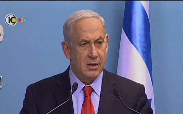 Prime Minister Benjamin Netanyahu, speaking on July 19, blames Iran and Hezbollah for the Bulgaria terror attack (image capture Channel 10 news) Prime Minister Benjamin Netanyahu, speaking on July 19, blames Iran and Hezbollah for the Bulgaria terror attack (image capture Channel 10 news)