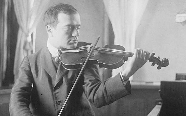 Portrait of Bronislaw Huberman, from the Library of Congress's George Grantham Bain Collection. (photo credit: public domain, via wikipedia)