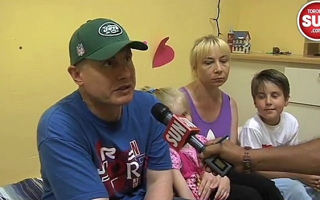The Brovman family: Ilan, Katrin, Irit and Tom (image capture: Toronto Sun online)