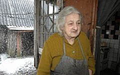 Duhenah Reveaka of Bobruisk, Belarus is among thousands of survivors who rely on Claims Conference funding for aid. (photo credit: Sarah Levin/JDC/JTA)