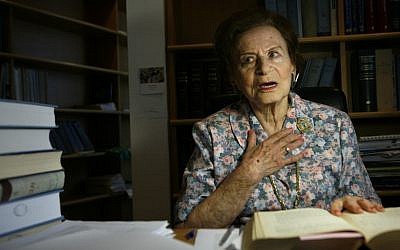 Miriam Ben-Porat in 2008. (photo credit: Michal Fattal/Flash90)