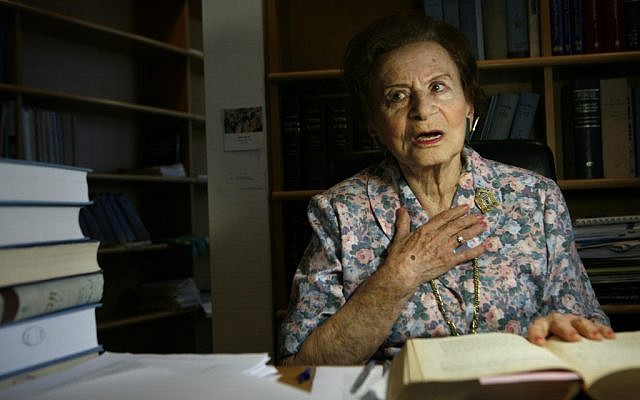 Miriam Ben-Porat in 2008. (photo credit: Michal Fattal/Flash90)