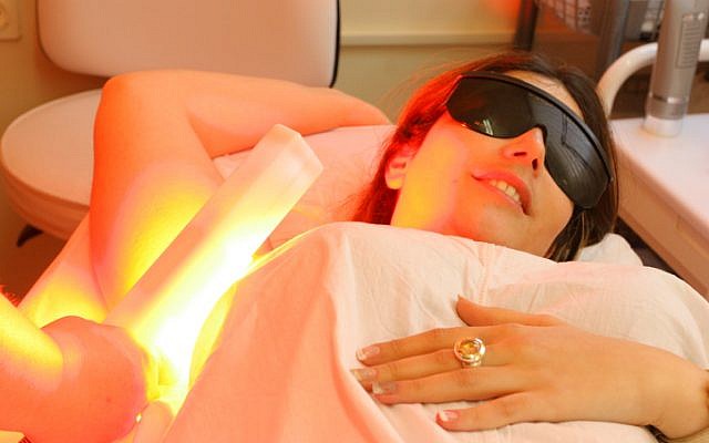 Illustrative photo of laser hair removal. (photo credit: Chen Leopold/Flash 90)